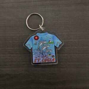 St. Lucia T-Shirt Keychain